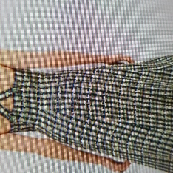 Kate spade pop tweed halter dress in jumiper in green blue white color - Picture 4 of 4